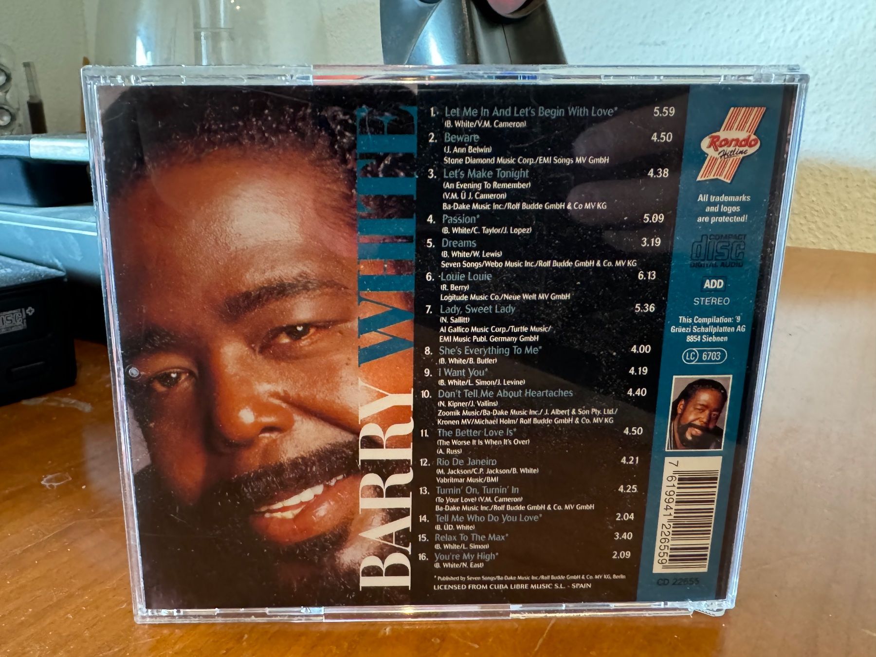 CD: Barry White - Love Collection - HA11N – Usato da Küsnacht ZH venduto da swisssales.net 1