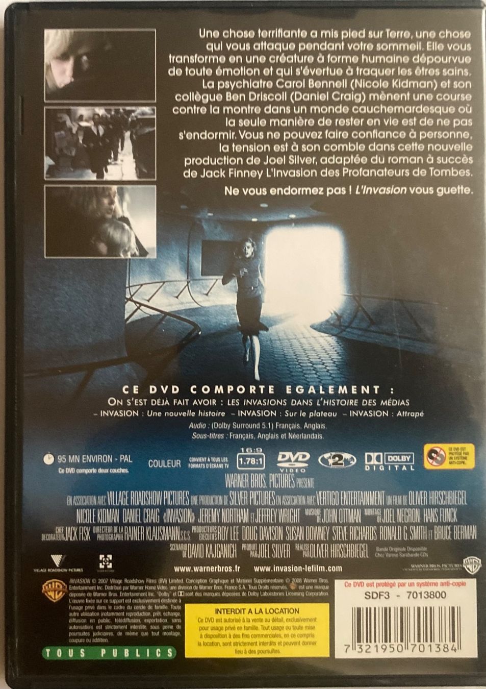 Tutti i DVDs: NICOLE KIDMAN / DANIEL CRAIG - INVASION – Usato da Poliez-Pittet venduto da Newtown-Records 1