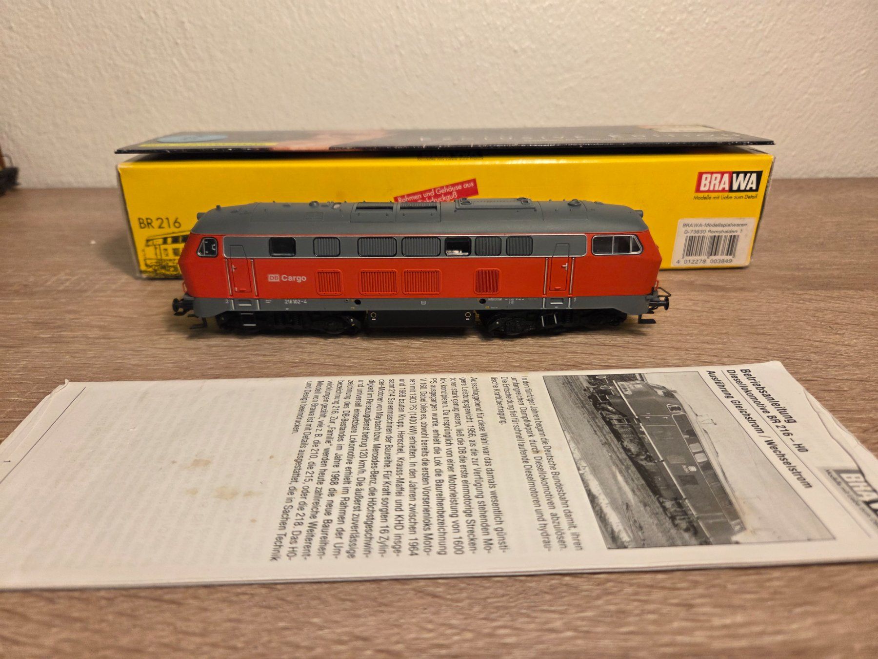 Brawa Modellini di ferrovie: Brawa 0384 Diesellok BR 216 DB H0 – Usato da St-Aubin-Sauges venduto da Lo_Go 5
