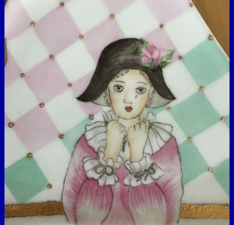 Piatti di portata: PLÄTTLI   HANDGEMALT  MONOGRAMMIERT – Usato da Subingen venduto da ArtBead 3