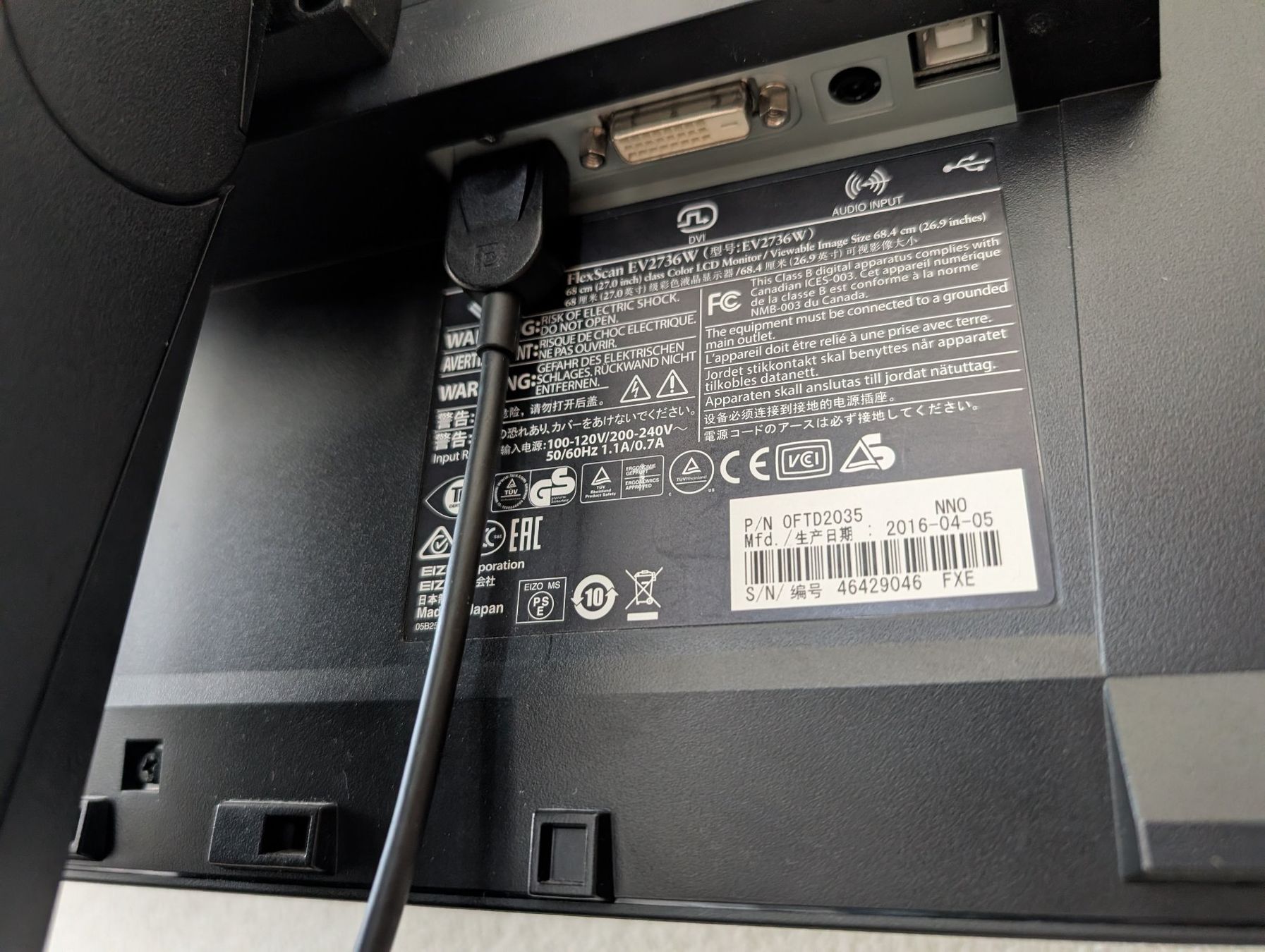 Eizo Monitore: EIZO 2560x1440 27" Monitor – Gebraucht aus Birmensdorf ZH von arctize 3