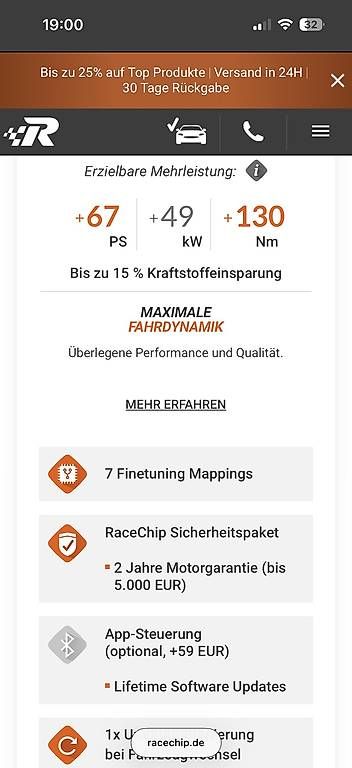 Jeep Sonstiges Fahrzeugzubehör: Racechip Jeep 3.0CRD 67PS/130Nm – Gebraucht aus Spiringen von marcelh87 1