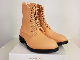 SALE !!! Schnürstiefelette Schnürboots apricot Gr. 38