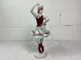 Vintage Porzellanfigur aus Ungarn Hollohaza 1834