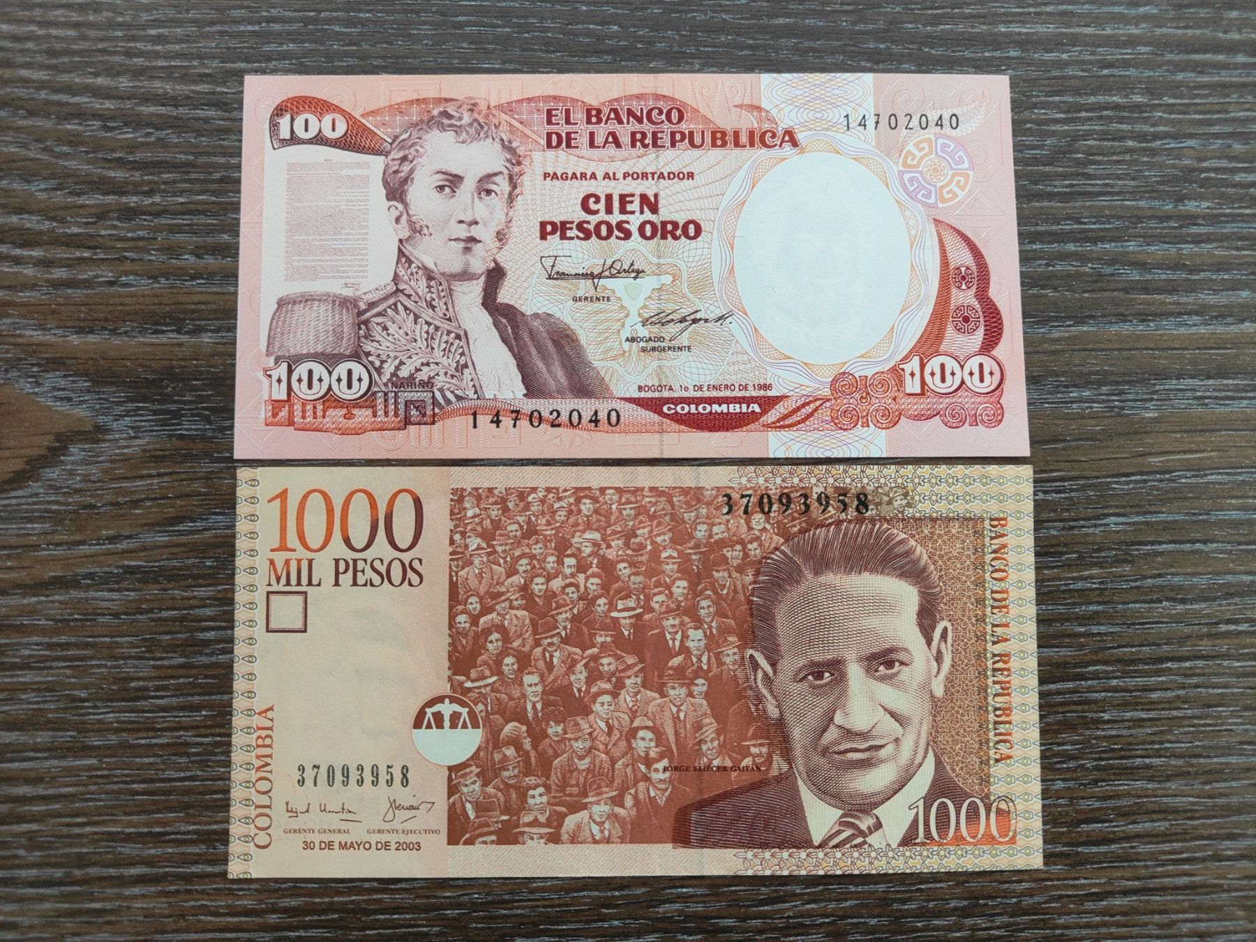 Banconote: Kolumbien 2 Stück !!!!!!! – Usato da Flaach venduto da Lonzo99