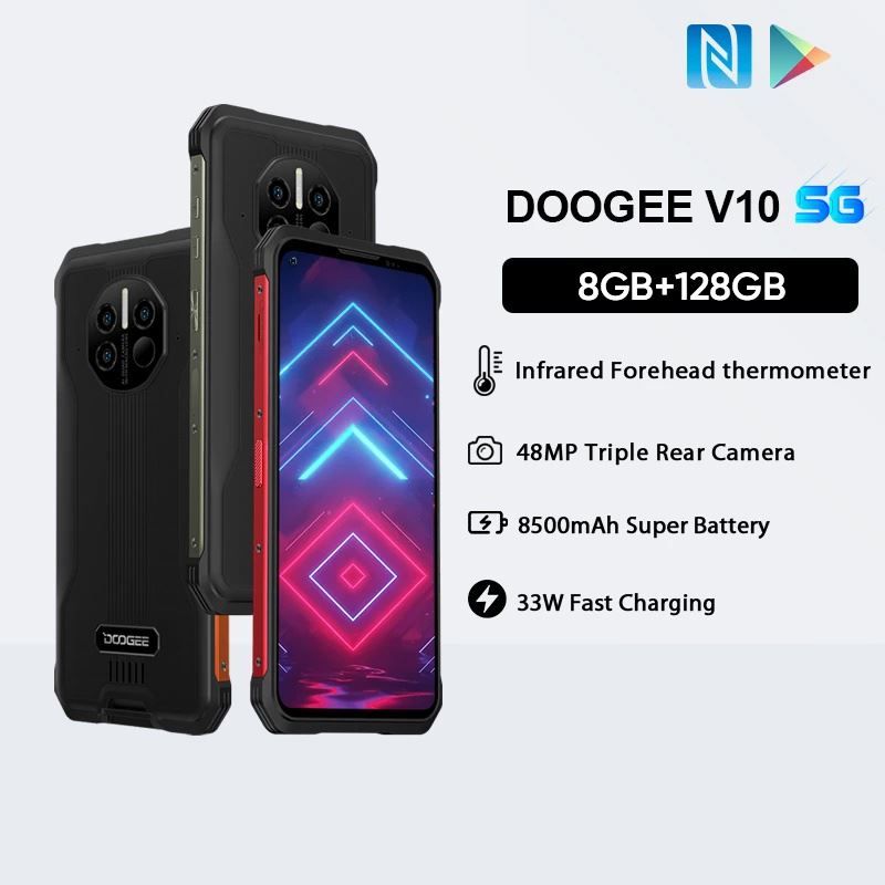 Telefone: DOOGEE V10 8GB+128GB MoblieTelefon – Neu und originalverpackt aus Malans GR von BUYBEST-Schweiz