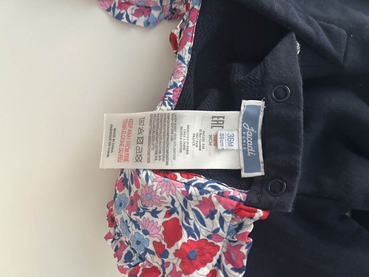 Jacadi Maglioni & Felpe: Dunkelblauer Mädchen Pullover mit Blumenkragen, Gr.96 Jacadi – Nuovo (secondo la descrizione) da Luzern venduto da iri_5pg9 3