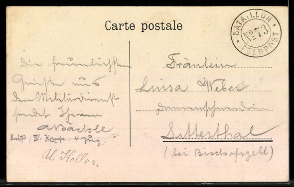 Cartoline postali: AK Wil, Teilansicht mit Kirchturm – Usato da Berlin venduto da bartko-reher 1