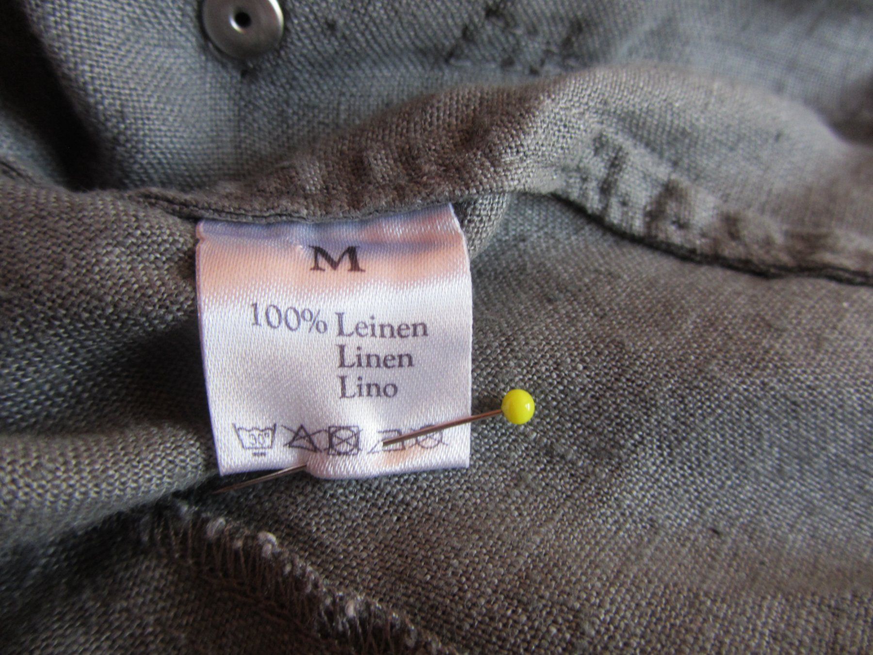 Jacken: Veste kaki clair en lin M – Gebraucht aus Oberried FR von berg04 6