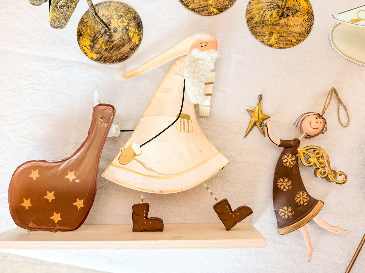 Alle Dekorationen: Metall-Weihnachtsdeko: Tannenbaum, Elch & Engel – Gebraucht aus Galmiz von Wichtel25 6