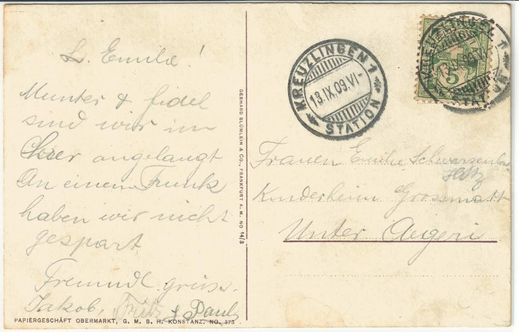 Cartoline postali: Konstanz - Münster – Usato da Ettingen venduto da Kartenplanet 1