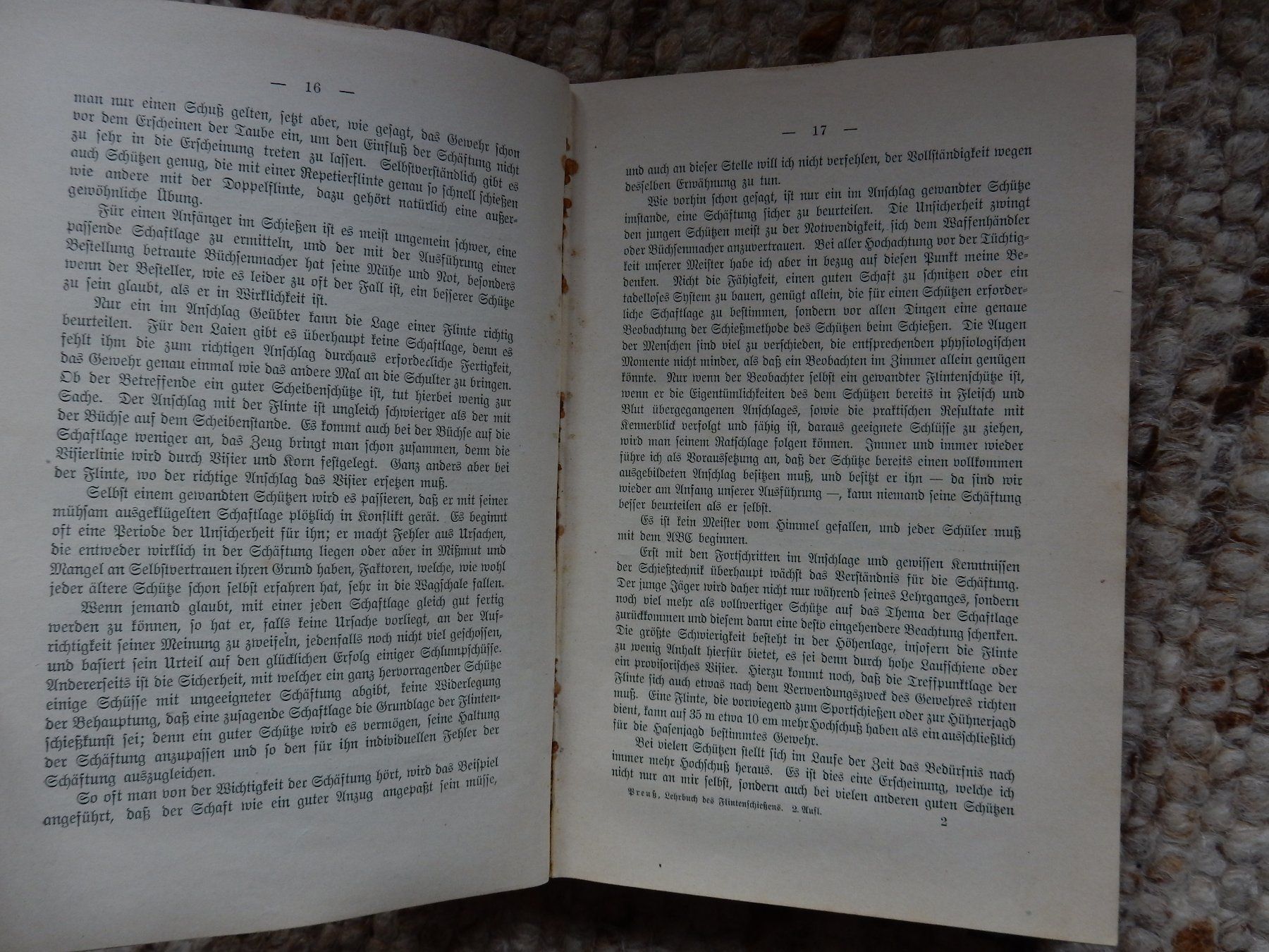 Libri: antikes Buch Albert Preuss Das Flintenschiessen 2. Auflage – Usato da Jona venduto da JOberg_25 4