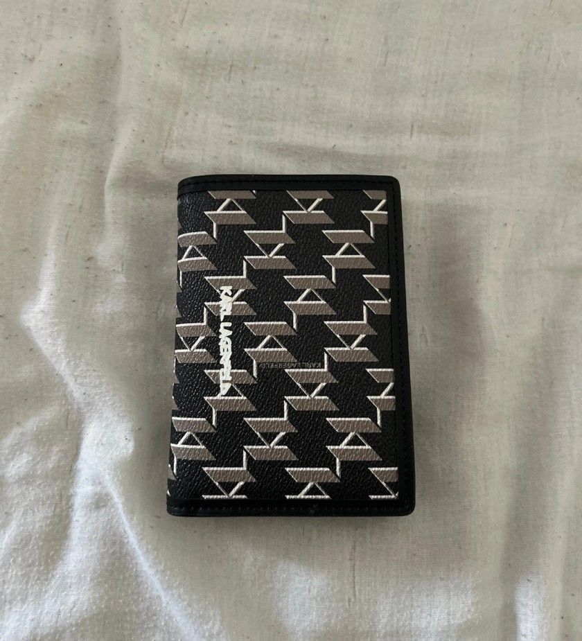 Karl Lagerfeld Portafogli: Portefeuille Karl Lagerfeld noir logo KL comme neuf – Usato da Troistorrents venduto da ami_mzq5 3