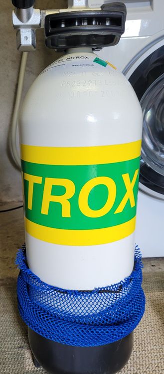Gourde 800 Ml Design Nitrox Plongée - Aluminium Avec Mousqueton - Idée Cadeau Pour Plongeur - Fabriqué En Espagne