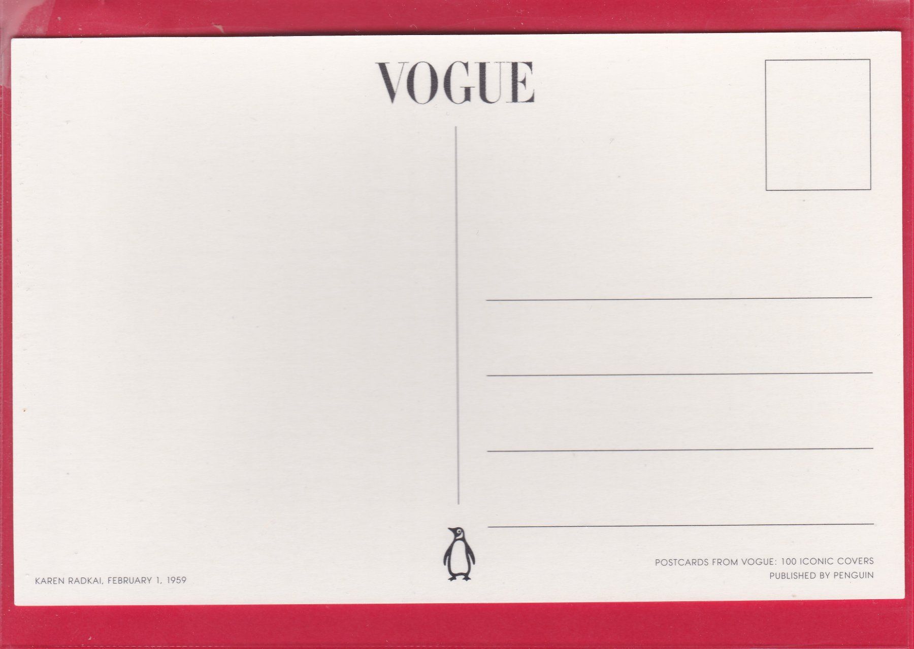 Cartoline postali: WERBE-KARTE VOGUE – Usato da Oberrieden venduto da Gebirgsstelze 1