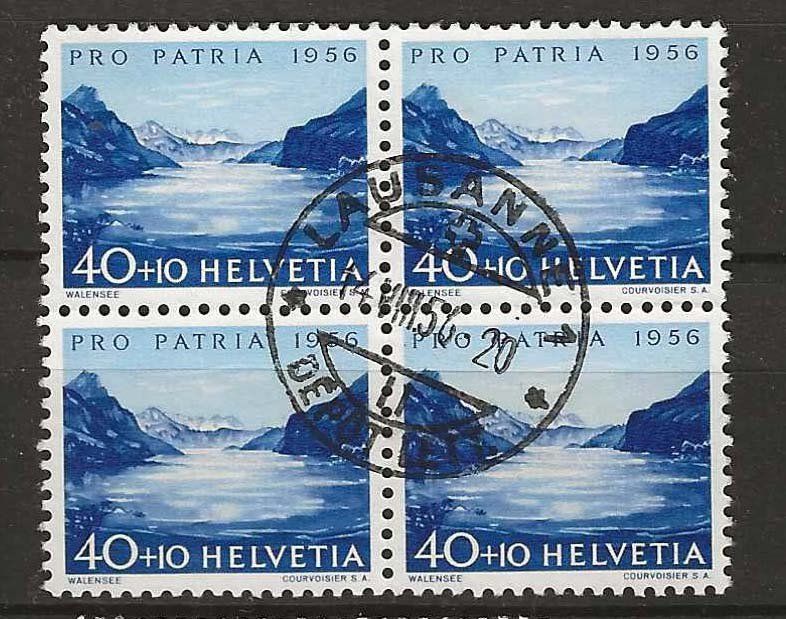 Tutti i francobolli: PP056 - Pro patria 1956 B80 obl. – Usato da Trélex venduto da Phil_Albert