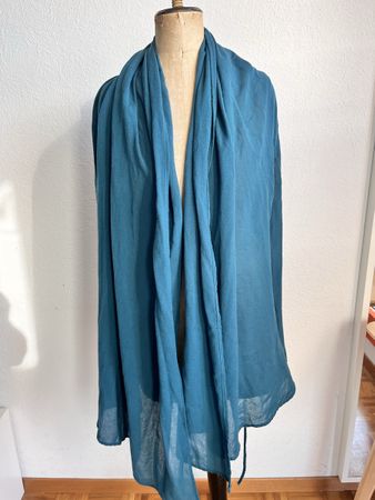 Très beau long cardigan turquoise foncé t 40