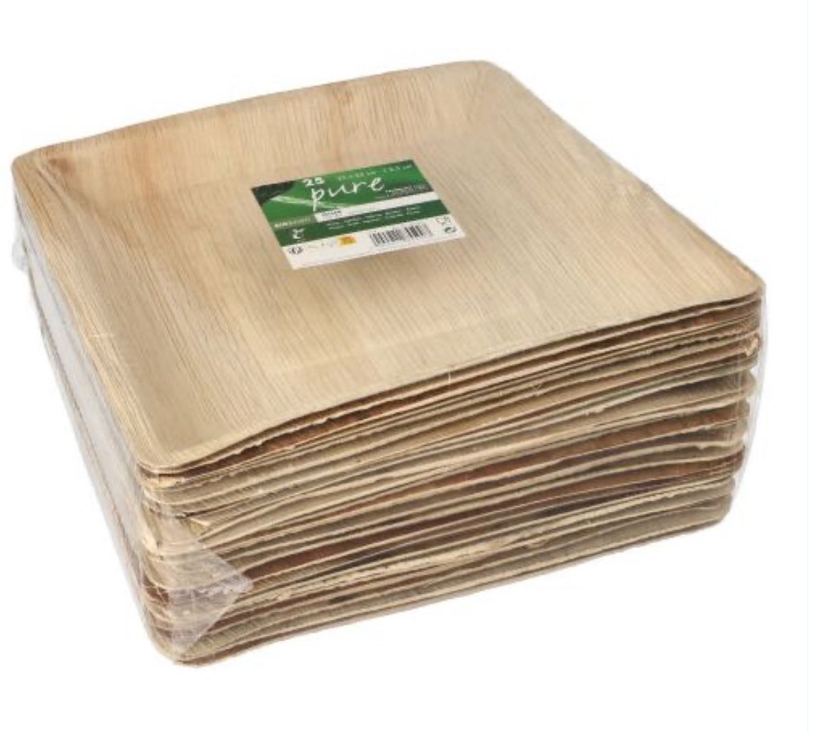 Teller: Palmblatt Teller eckig "pure" 25 x 25 cm – Neu und originalverpackt aus Bülach von StoreInShop.com 1