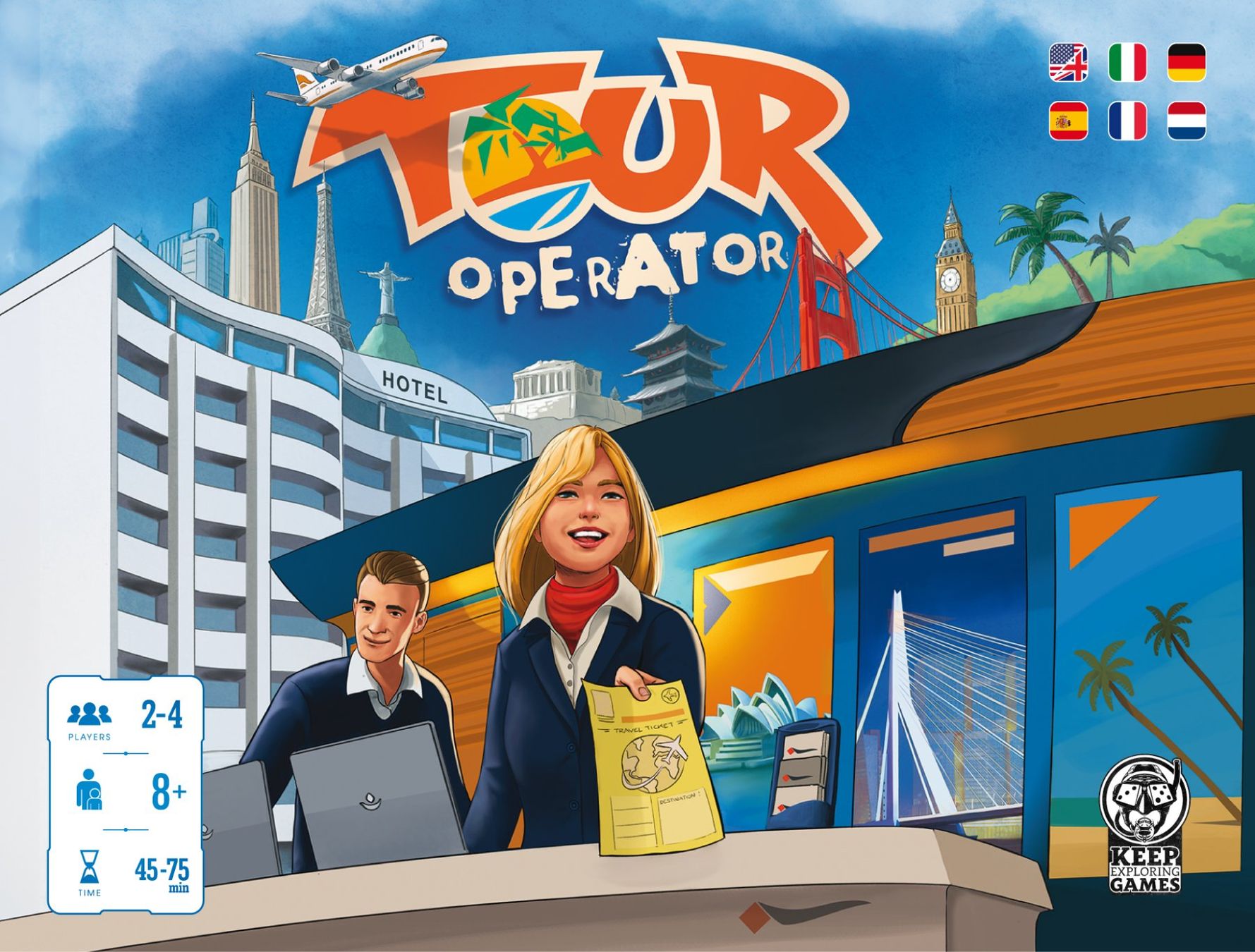 Giochi: Gesellschaftsspiel Tour Operator inkl. Mini-Erweiterung – Nuovo e nell'imballaggio originale da Uster venduto da Ludit