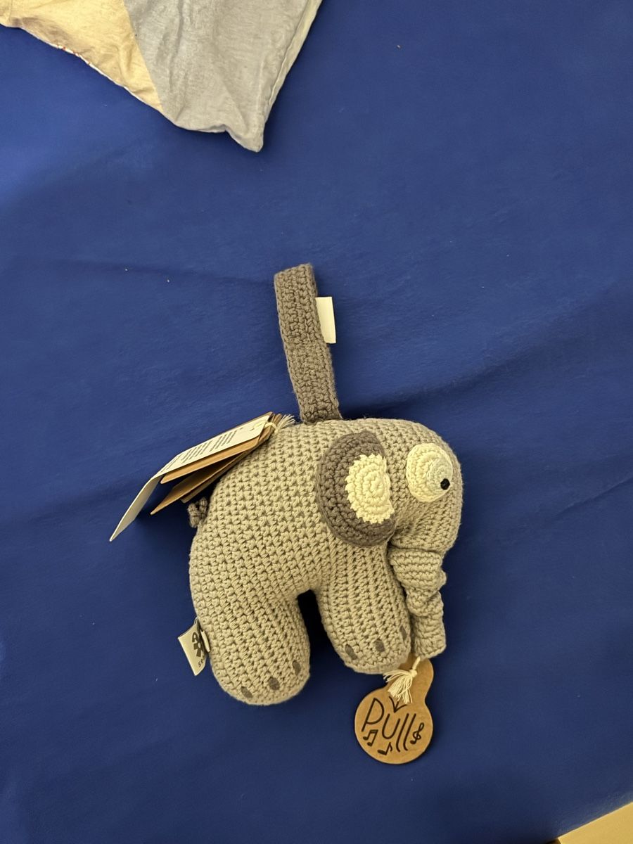 Sebra Giocattoli: Sebra Häkel-Spieluhr, Elefant, grau – Nuovo (secondo la descrizione) da Rotkreuz venduto da luxurybe 1