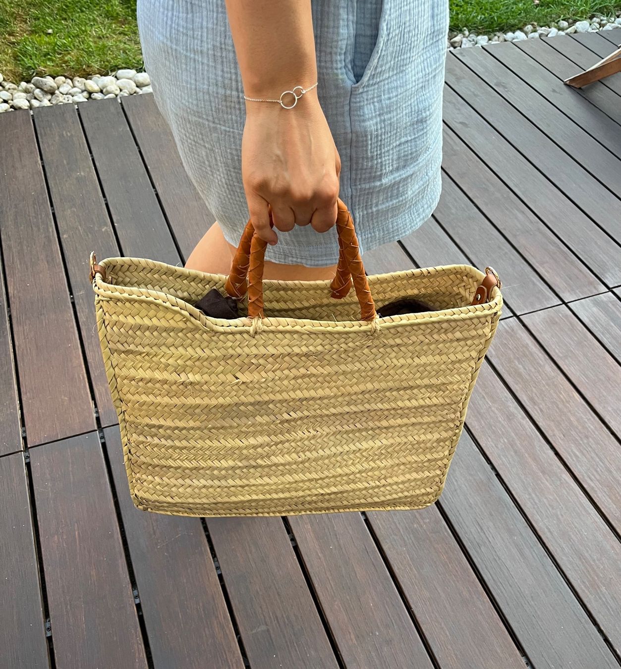 Massimo Dutti Borse da donna: Neue Natural handarbeite Handtasche aus Spanien – Nuovo e nell'imballaggio originale da Wettingen venduto da epe_9vbf
