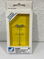 Viessmann 6484 Moderne Bahnsteigleuchte doppelt, LED weiss