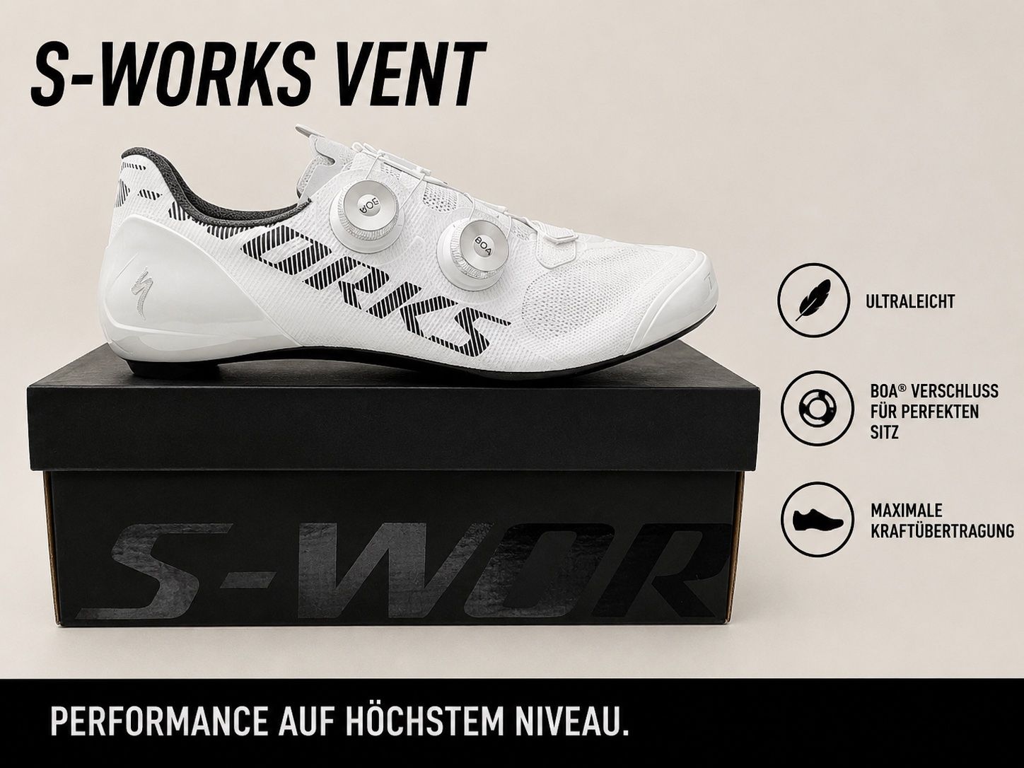 Specialized Scarpe da uomo: Fahrrad Schuhe S-Works Vent – Nuovo e nell'imballaggio originale da Steinhausen venduto da LiFre
