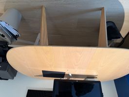 Table a manger bois, rallonge integree