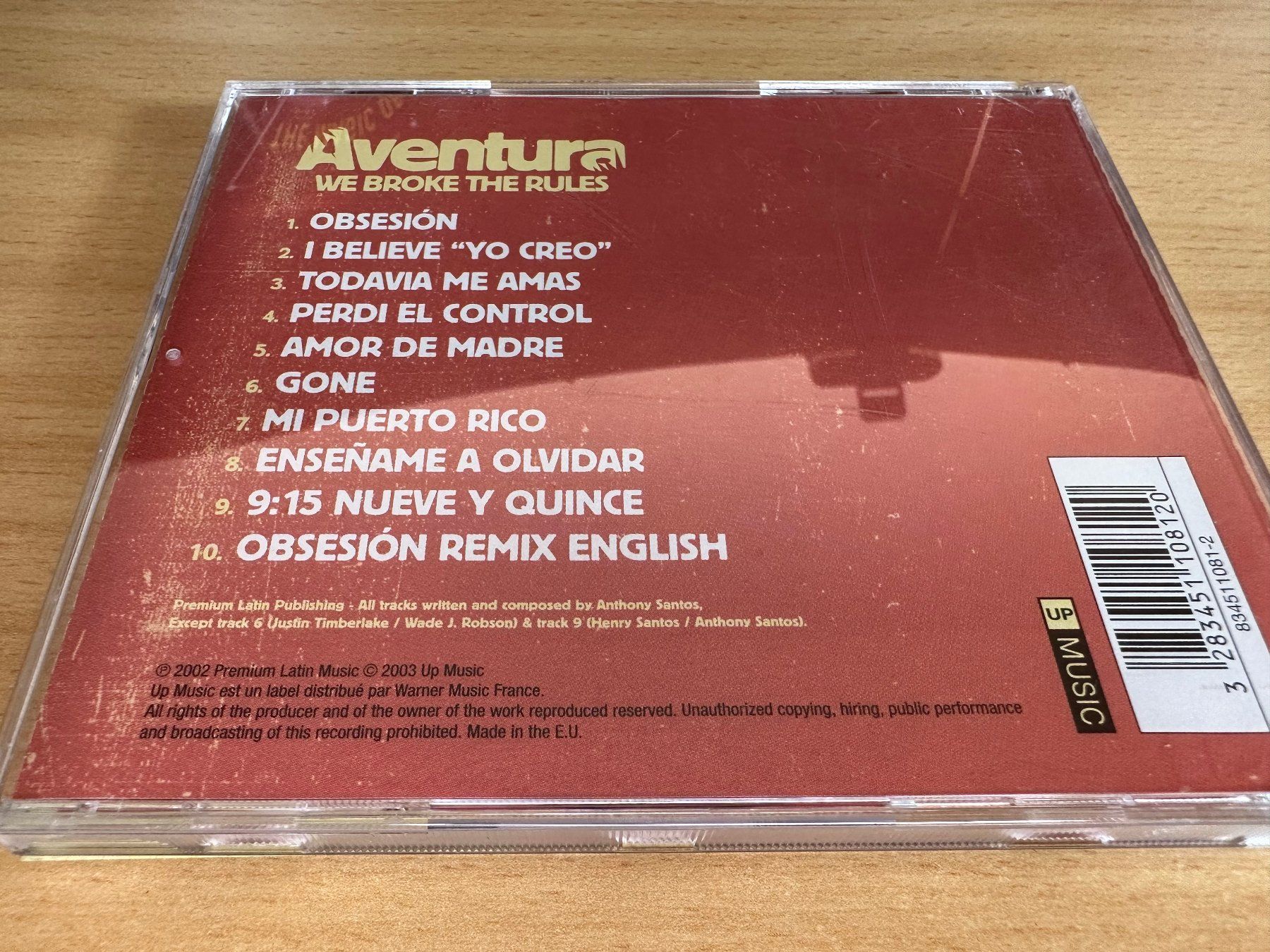 CDs: Aventura – We Broke The Rules – Gebraucht aus Rikon im Tösstal von Alpenmutz 1