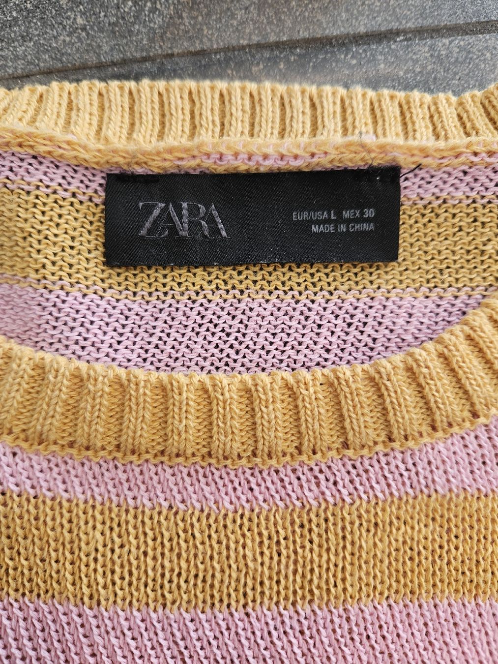 Zara Maglioni & Felpe: Zara Pullover gestreift gelb rosa Grösse L  – Nuovo (secondo la descrizione) da Anwil venduto da nomolnoi 2