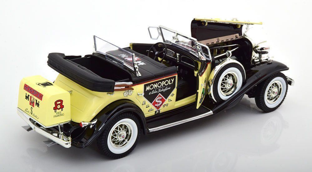 Cadillac Modellini d'auto: CADILLAC V16 PHAETON MR. MONOPOLY 1:18 – Nuovo e nell'imballaggio originale da Suhr venduto da Moebelsiralfred 2