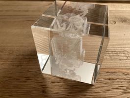 BMW M Power Glasblock 3D für Sammler Rarität
