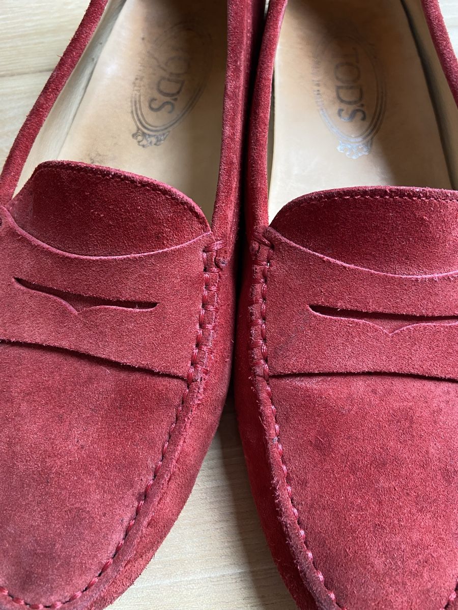 Tod'S Scarpe da donna: TOD'S Mokassins Rot Wildleder – Usato da Binningen venduto da Dodo21 6