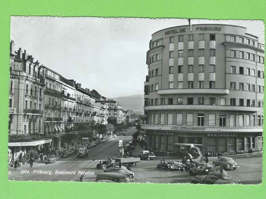 Cartoline postali: Fribourg, Boulevard Pérolles – Usato da Zürich venduto da t24_de