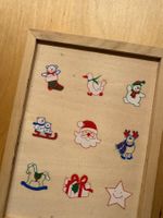 Stempelset Weihnachten Holz 9-teilig guter Zustand