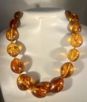 Somptueux Collier en AMBRE VÉRITABLE de la Baltique 79g 