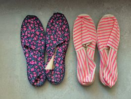 Espadrilles femme motif floral et rayures taille 40-41
