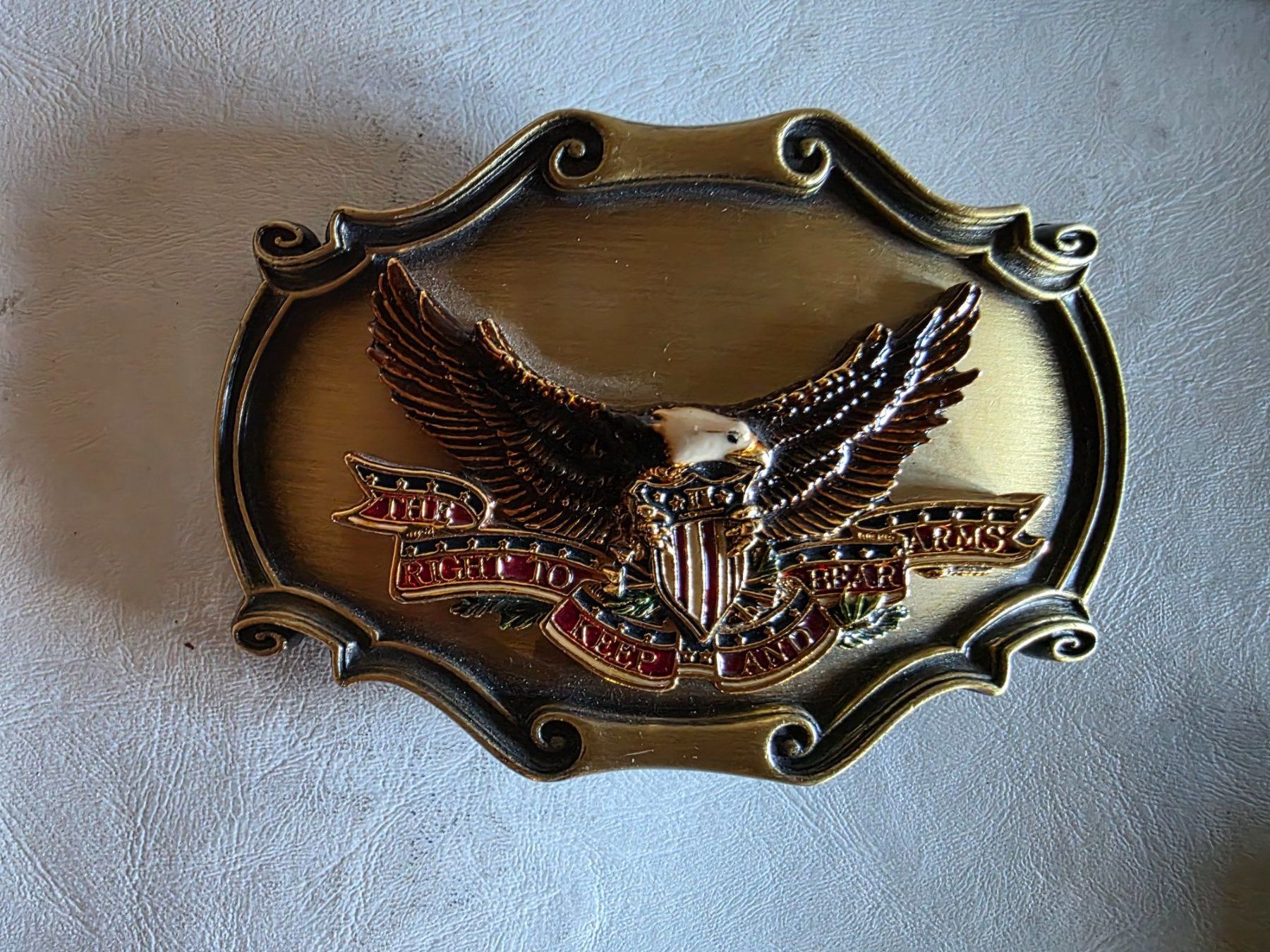 Fibbie per cinture: Gurt Gürtelschnalle American Eagle Pain Tree 1978 – Nuovo (secondo la descrizione) da Walterswil BE venduto da Lonitti 2