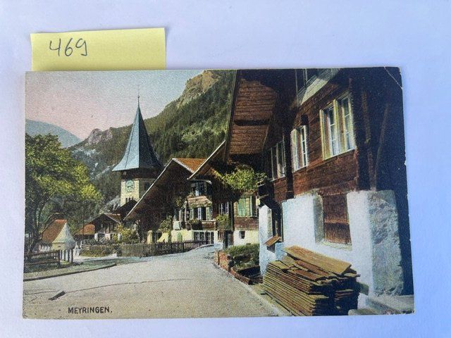 Ansichtskarten: alte Ansichtskarte Meyringen, alte Ansicht, 1908 – Gebraucht aus Niederwil AG von dahu75
