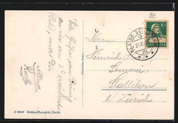 Cartoline postali: Brünig, Brünig Kulm, Restaurant-Pensio – Usato da Berlin venduto da bartko-reher 1