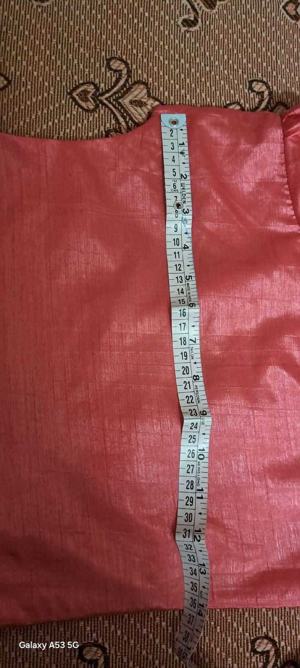 Tessuti: Elegantes Altrosa farbe  Sari mit Goldmuster ,MIT Bluse – Usato da Bern venduto da mahilini 4
