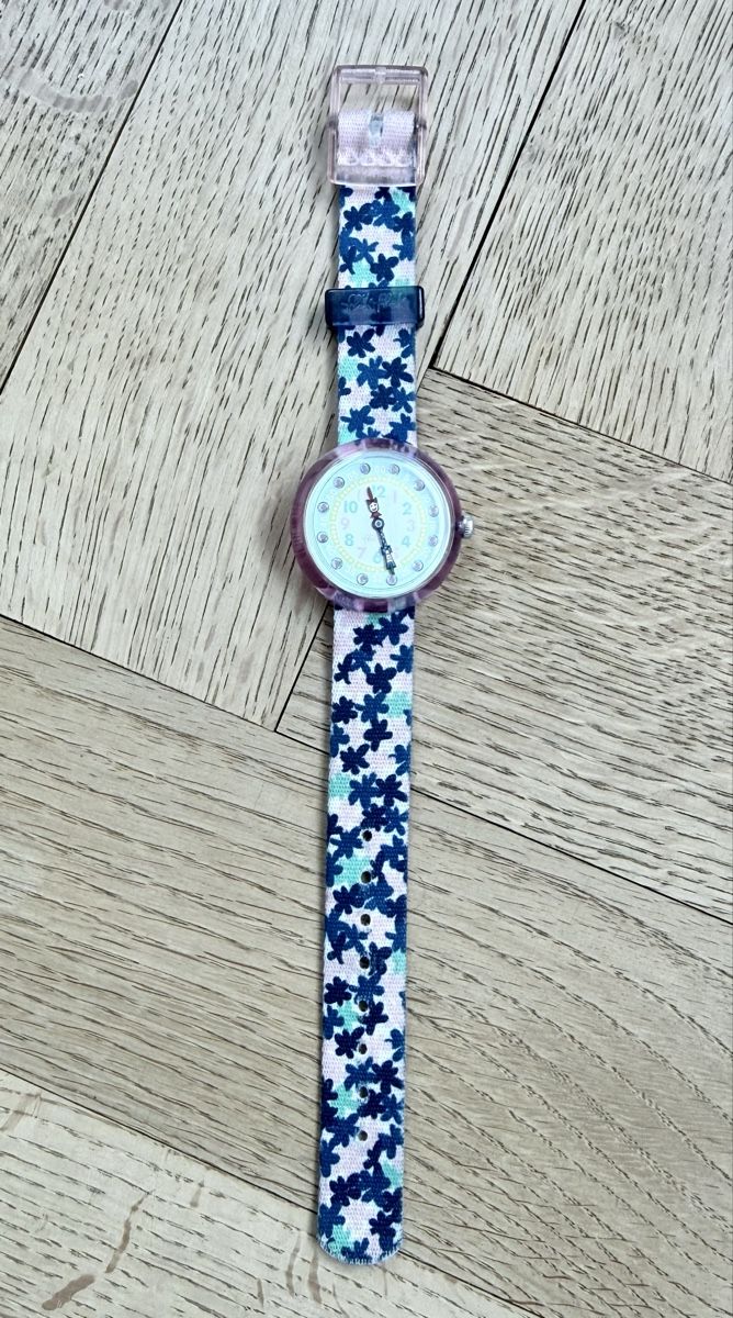 Flik Flak Orologi: Flik Flak Kinderuhr Blumenmuster – Usato da Zürich venduto da AnjaStone 1