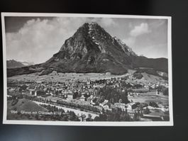 Alte Ansichtskarte Glarus mit Glärnisch,Top Zustand!
