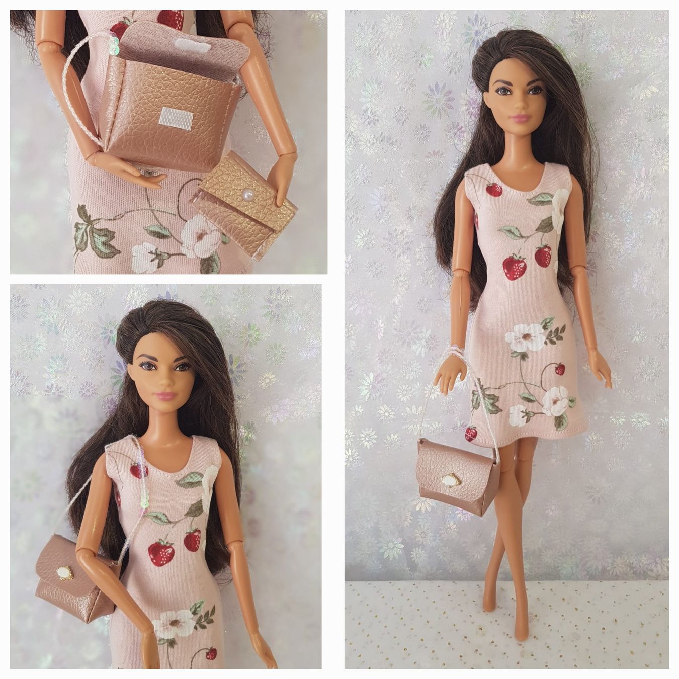 Bambole: Barbie Kleid mit Tasche – Nuovo (secondo la descrizione) da Lachen SZ venduto da Sakura4hime