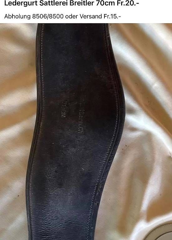 Selle & Accessori: Sattelgurt diverse Grössen und Materialien – Usato da Lanzenneunforn venduto da vario714 3