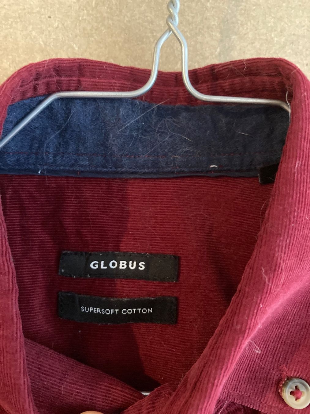 Globus Camicie: Kurt Hemd dunkelrot – Usato da Bern venduto da Olblack 1