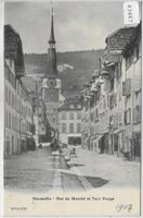 Neuveville - Rue du Marche et Tour Rouge