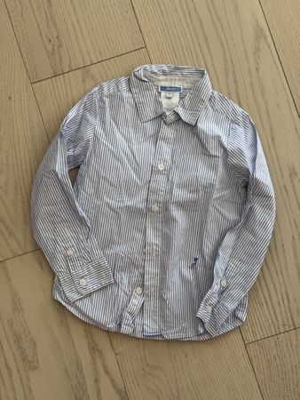 Chemise Jacadi garçon 4 ans – 104 cm – rayures bleu et blanc