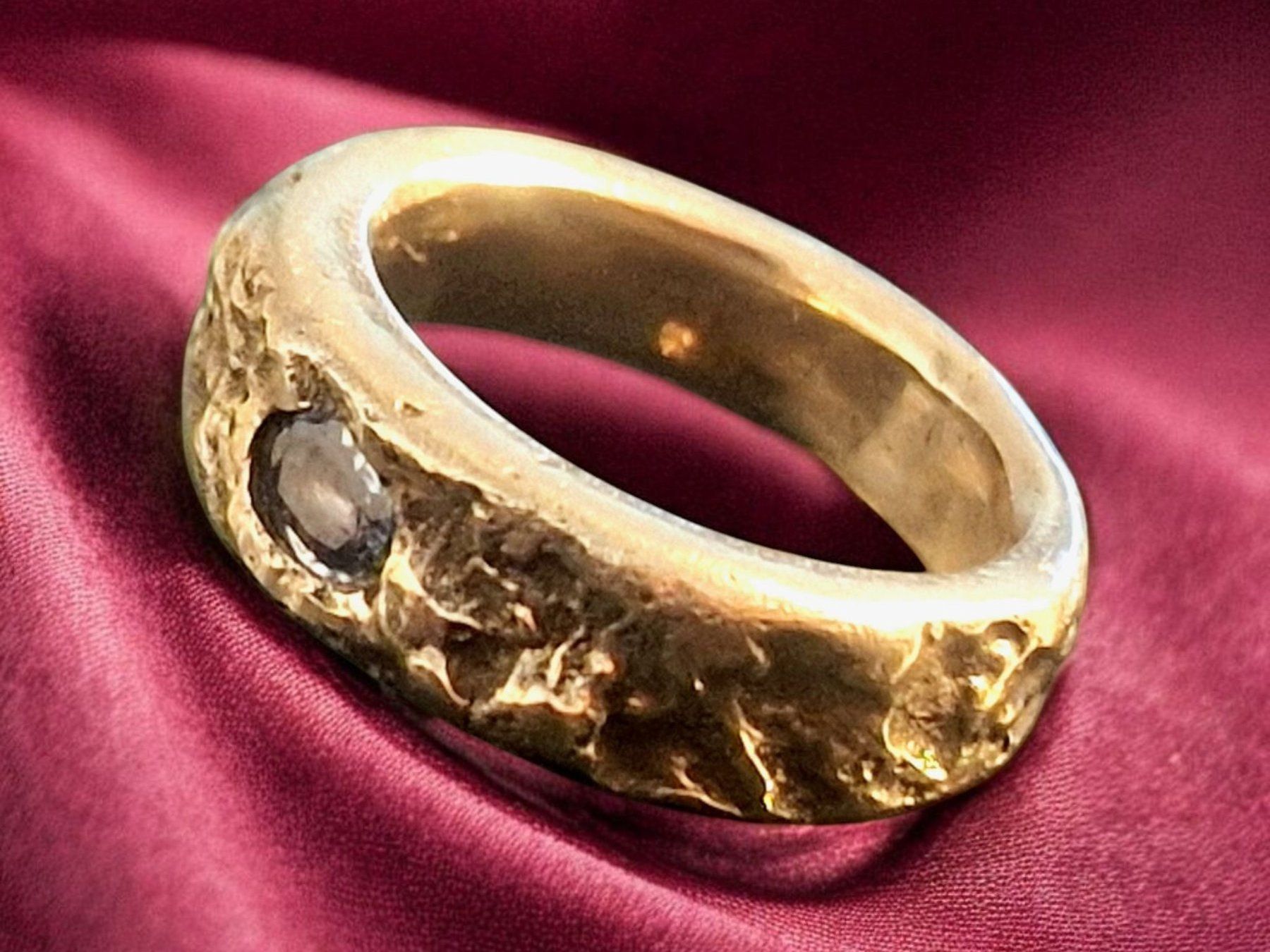 Anelli: Wilder Ring, Bronze & Saphir, Gr. 51.5 – Nuovo e nell'imballaggio originale da Aarau venduto da Schmuckhoehle_MD 7