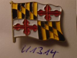 1 Maryland Flaggen Pin USA Staat (U1314)
